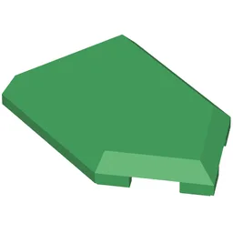 Tile Special 2 x 3 Pentagonal / Green