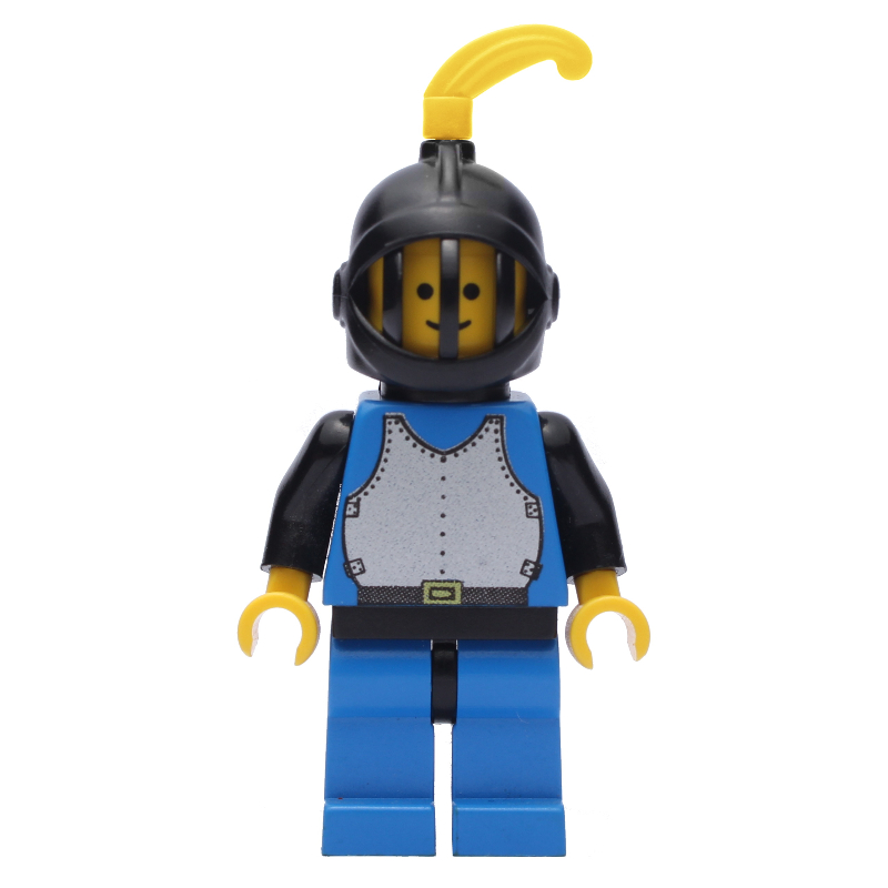Lego Knight (Breastplate on Blue) - Blue Legs, Yellow Plume, 3626b