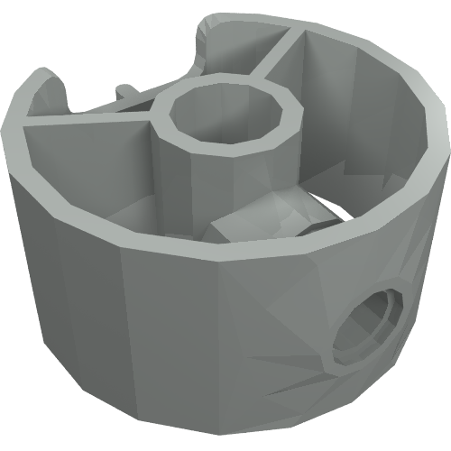 Lego Animal Body Part, Elephant Tail Ring / Light Gray