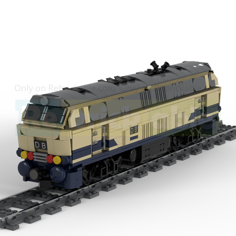 Lego 8W Baureihe 218 in ozeanblau/elfenbein (Darkblue/Tan)
