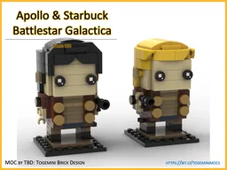 Apollo + Starbuck from Battlestar Galactica - Brickheadz