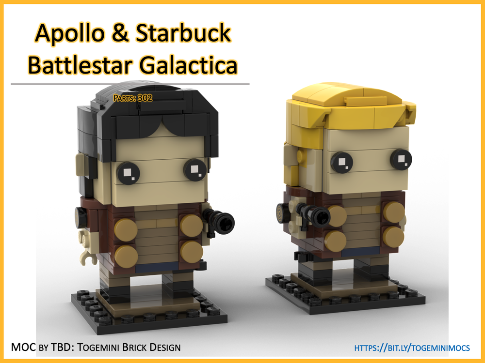 Lego Apollo + Starbuck from Battlestar Galactica - Brickheadz
