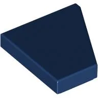 Wedge Tile 2 x 2 Left / Dark Blue