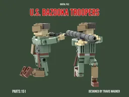 US Bazooka Troopers (miniland scale)