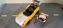 White-Yellow Hatchback