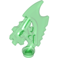 Lego Weapon Axe Blade, Complex (Ninjago) [Techno-Blade] / Trans-Green