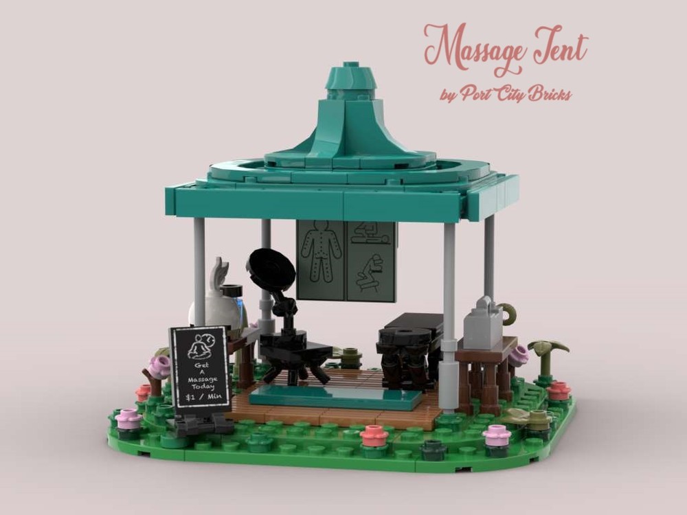 Lego The Massage Tent - Market Stall Series