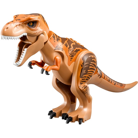 Lego Dinosaur Tyrannosaurus rex with Dark Orange Back and Dark Brown Markings