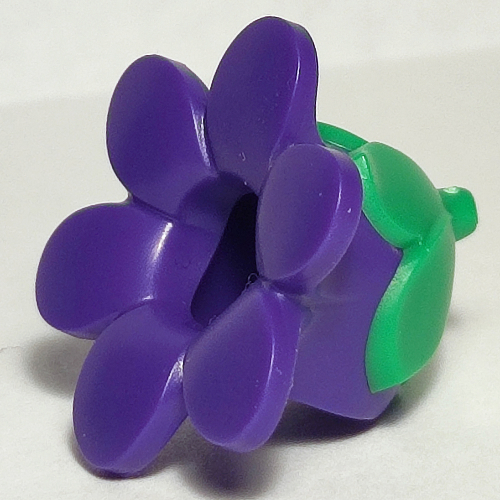 Lego Costume / Mask, Flower with Bright Green Stem / Dark Purple