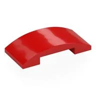Brick Curved 4 x 2 Double / Red