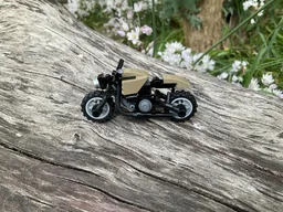 Minifigure Scale Motorcycle