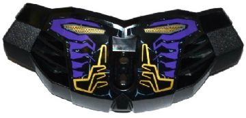 Lego Hero Factory Chest Armor Large with Dark Purple, Gold and Light Bluish Gray Lines Pattern (Stickers) - Set 70789
