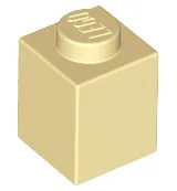 Brick 1 x 1 / Tan