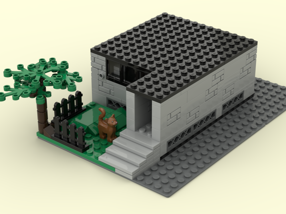 Lego Flat-Pack trailer house