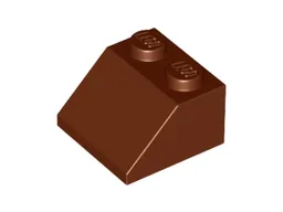 Brick Sloped 45° 2 x 2 / Reddish Brown