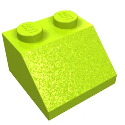 Brick Sloped 45° 2 x 2 / Lime