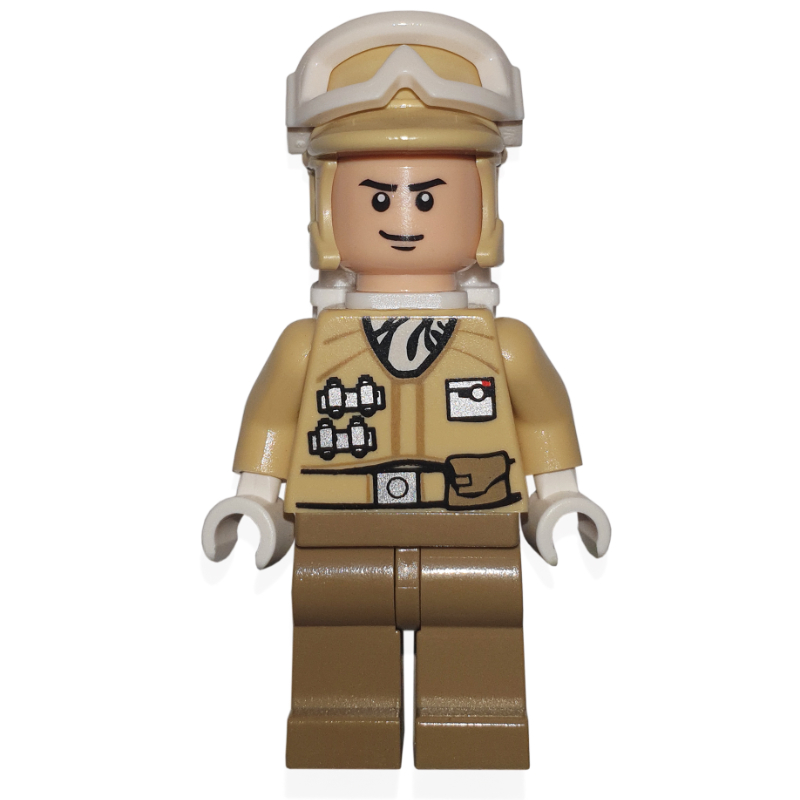 Lego Rebel Trooper in Hoth Uniform, Tan Hat, Black Chin Line