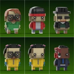 Breaking Bad Custom Brickheadz Collection
