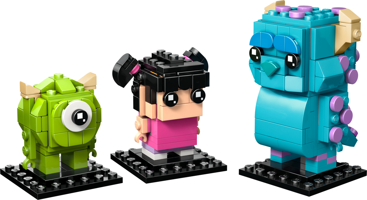 Lego Sulley, Mike and Boo Figures