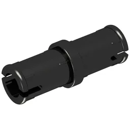 Technic Pin with Friction Ridges Lengthwise, without Center Slots / Black