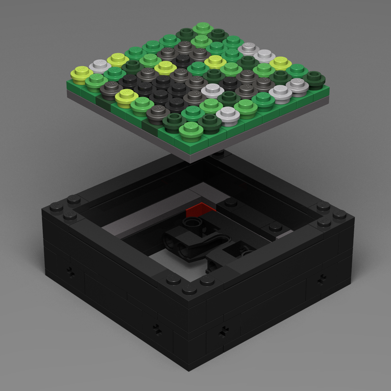 Lego 8x8 mosaic frame