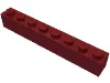 Brick 1 x 8 / Dark Red
