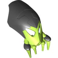 Lego Large Figure Mask Kirop with Marbled Black Pattern / Lime