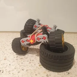 Lego mini pendular suspension with rubberband