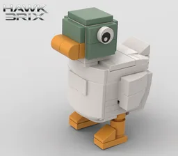 Cute mini duck model