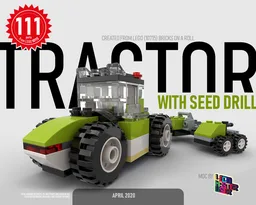 Tractor with seed drill