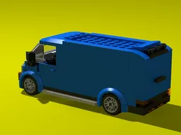 Blue Cargo Van