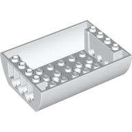 Lego Brick Curved Inverted 8 x 6 x 2 Double / White
