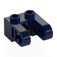 Lego Technic Brick 1 x 2 with Hole and Dual Beam Extensions / Dark Blue