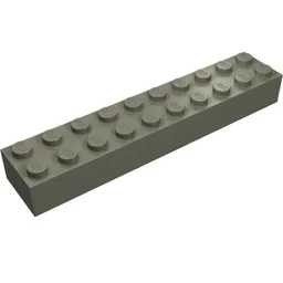 Brick 2 x 10 / Dark Gray