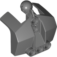 Lego Large Figure Shoulder Cover, Armor with Holes and Ball Joint / Dark Bluish Gray