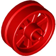 Wheel Centre 15 x 6 City Motorcycle with Stub Axles / Red