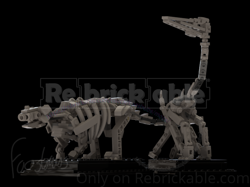 Lego 21320 Quetzalcoatlus and Ankylosaurus Skeletons 1:32 scale