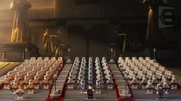 Corsucant Grand Temple Steps - x249 Minifigure Display