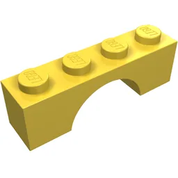 Brick Arch 1 x 4 / Yellow