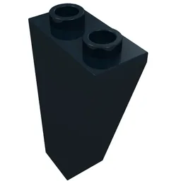 Brick Sloped Inverted 75° 2 x 1 x 3 / Black