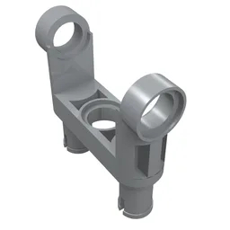 Technic Pin Connector Toggle Joint Smooth Double with 2 Pins / Light Bluish Gray