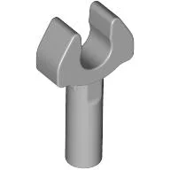 Bar 1L with Clip [Cut Edges and One Side Hole] [Full Clip] / Light Bluish Gray