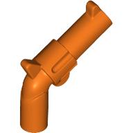 Lego Weapon Gun / Pistol / Revolver Large Barrel, Long Grip / Reddish Orange