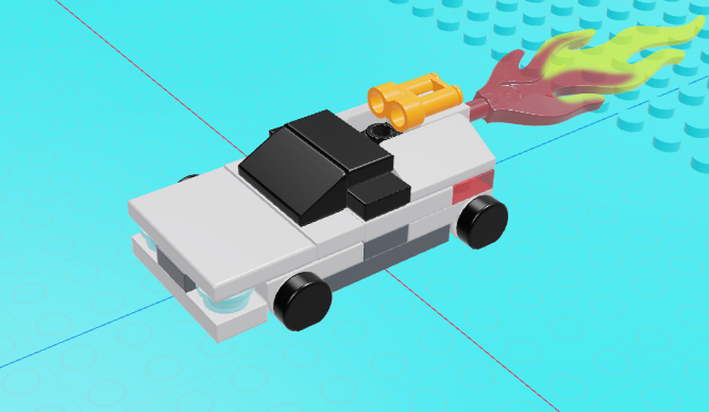 Lego Ferrari SF90 with a Jetpack Thing