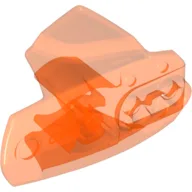 Large Figure Limb Cover, Size 5, Armor with Ball Joint Socket / Trans-Neon Orange