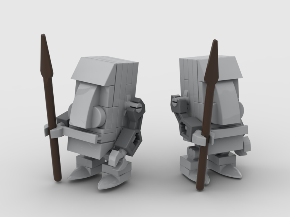 Lego Moai Statue Warrior (Easter Island)