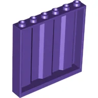 Panel 1 x 6 x 5 [Vertical Corrugated] / Dark Purple