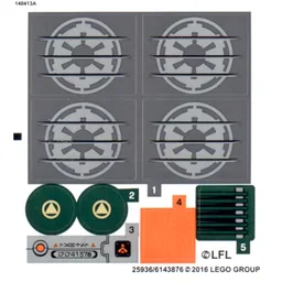 Sticker Sheet for Set 75141-1 / [No Color/Any Color]