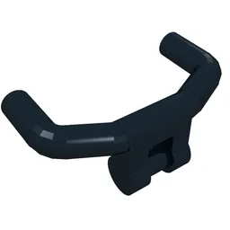 Handlebars with Angular Handles / Black