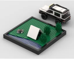 CAMPING SCENE DIORAMA